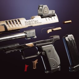 (5) FPS 4K Custom Modern Handguns - VOL.4