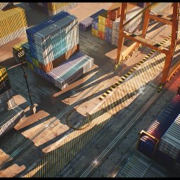 Container Yard Environment Set