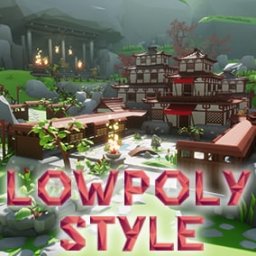 Lowpoly Style Asia Environment